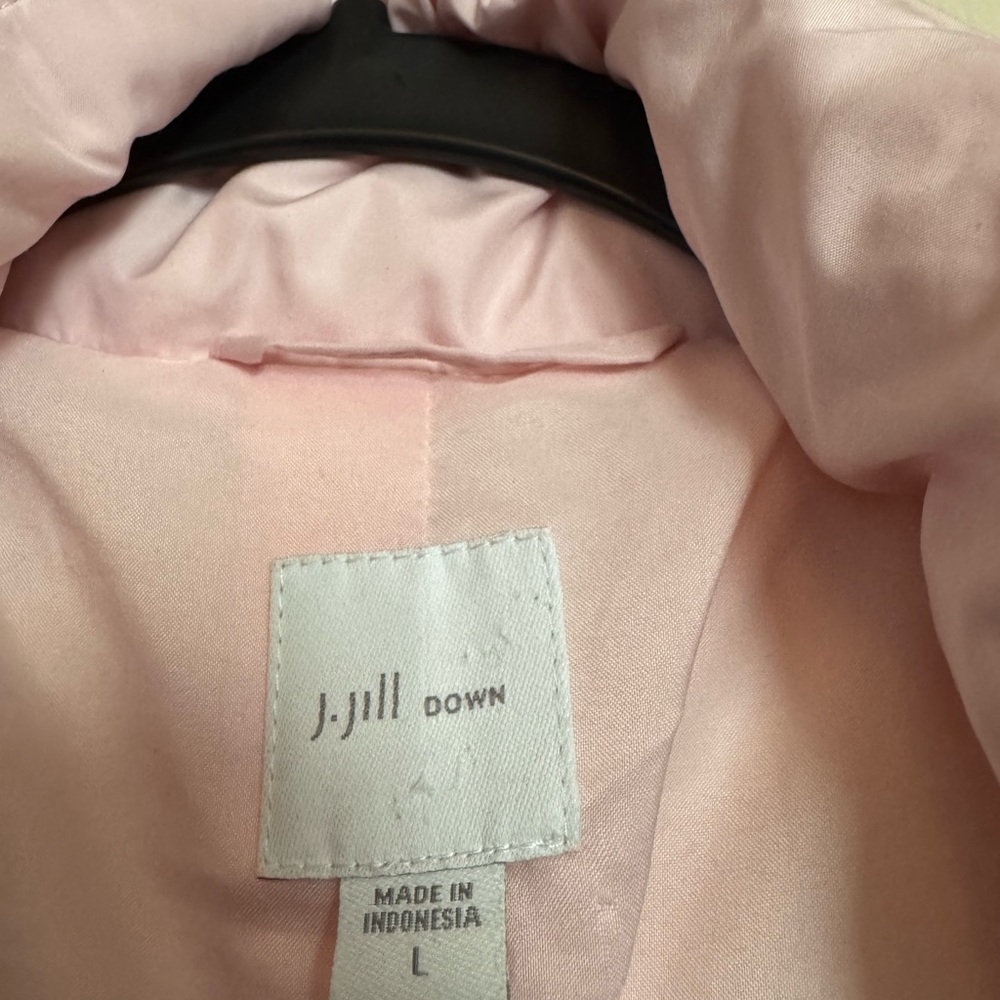 J. Jill Soft Pink Down Puffer Coat